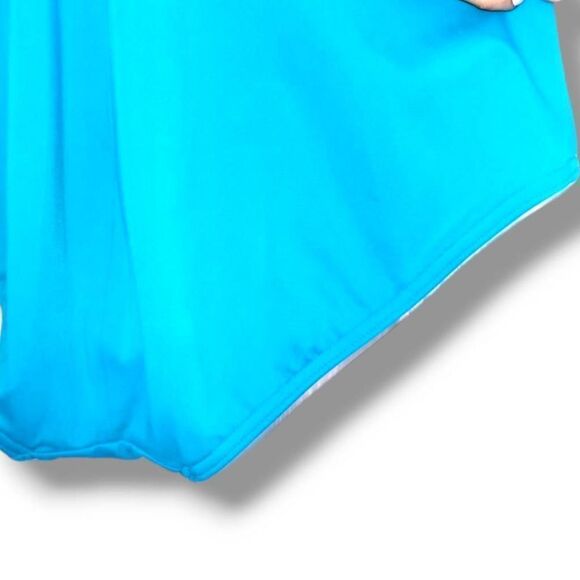 Lands End Womens Swimsuit Sz Small Blue One Piece Tank High Leg Tugless Sporty - Picture 7 of 10